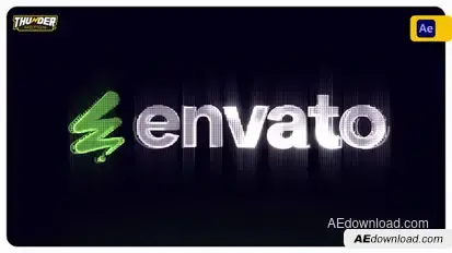 Dynamic Pixel Logo Reveal Logo Stings template preview