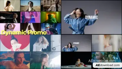 Dynamic Promo Video Displays template preview