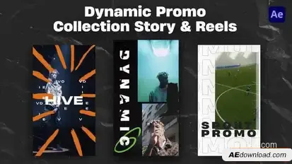 Dynamic Promo Collection Story & Reels Openers template preview