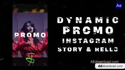 Dynamic Promo Instagram Story & Reels Openers template preview