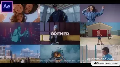 Dynamic Rhythmic Opener Slideshow Openers template preview
