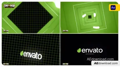 Dynamic Shape Tunnel Logo Reveal Logo Stings template preview
