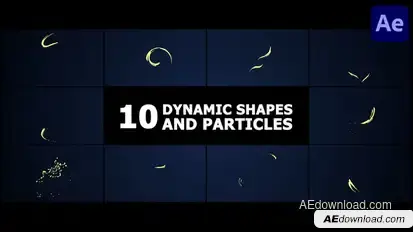 Dynamic Shapes And Particles | After Effects Elements template preview