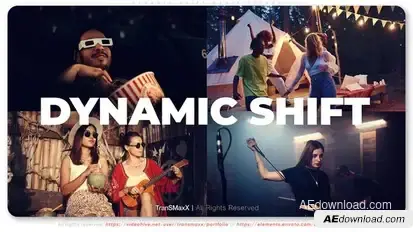 Dynamic Shift Media Opener Video Displays template preview