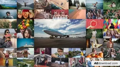 Mosaic Slideshow Openers template preview