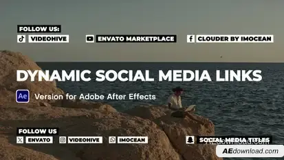 Dynamic Social Media Links Elements template preview