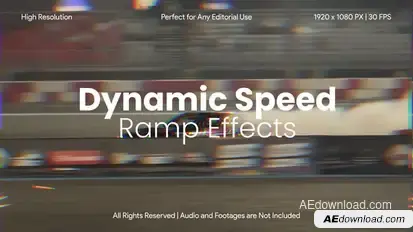 Dynamic Speed Ramp Effects Pack for After Effects Elements template preview