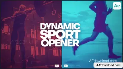 Dynamic Sport Opener broadcast-packages template preview