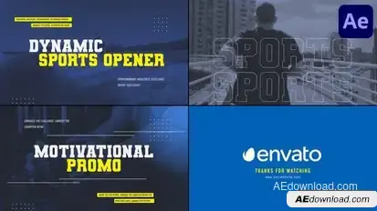 Dynamic Sports Opener for After Effects Openers template preview