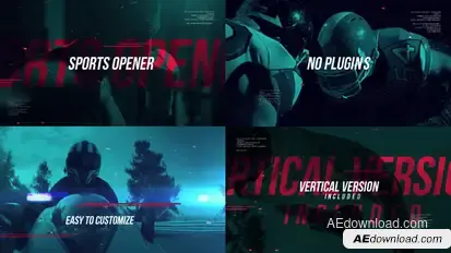Dynamic Sports Reel Openers template preview