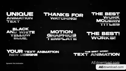Dynamic Text Animation | After Effects Titles template preview