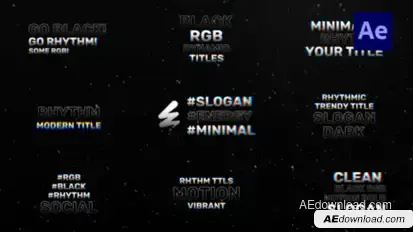 Dynamic Text Titles | AE Titles template preview