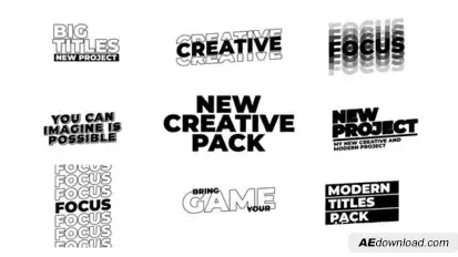 Dynamic Titles | AE Titles template preview