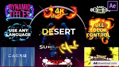 Dynamic Titles | After Effects Titles template preview