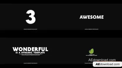 Dynamic Typo Intro Openers template preview