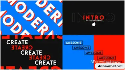 Dynamic Typo Opener - Bold Typography Promo Openers template preview