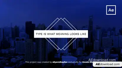 Dynamic Typography Titles template preview