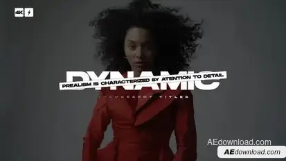 Dynamic Typography | After Effects Titles template preview
