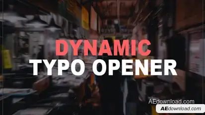 Dynamic Typography Opener Titles template preview