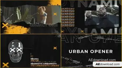 Dynamic Urban City Grunge Opener Openers template preview