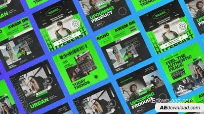 Dynamic Urban Instagram Posts Openers template preview