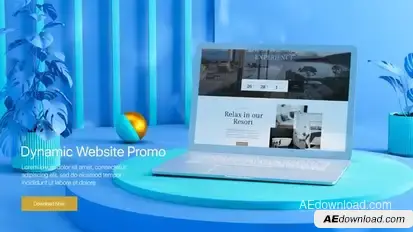 Dynamic Website Promo 3D Product Promo template preview