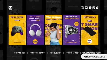 E-Commerce Instagram Reels Product Promo template preview