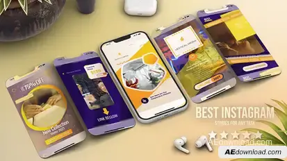 E-Learning Instagram Posts Vertical Stories Promo Reels Yellow Product Promo template preview