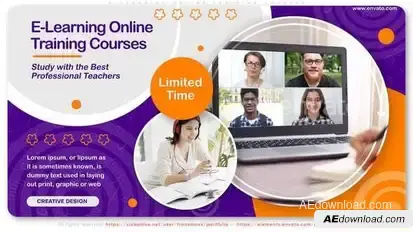 E-Learning Online Training Courses Openers template preview