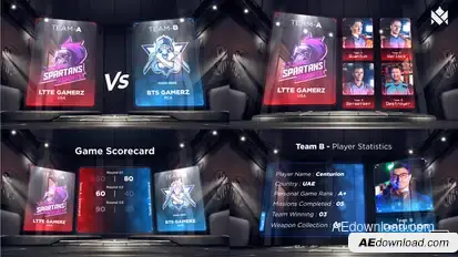 E-Sports Games Graphics Pack broadcast-packages template preview