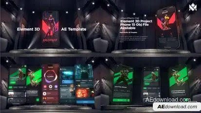 E3D Phone App Promo by Royal Motion Product Promo template preview