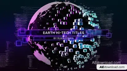 Earth Hi-Tech Titles Titles template preview