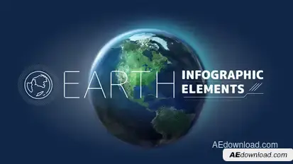 Earth Infographic Elements. Infographics template preview
