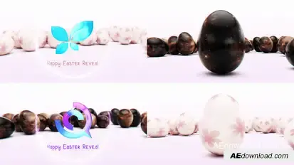 Easter Egg Cracks Logo Reveal Easter template preview