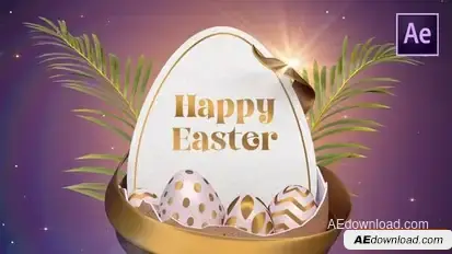 Easter Egg Greeting Easter template preview