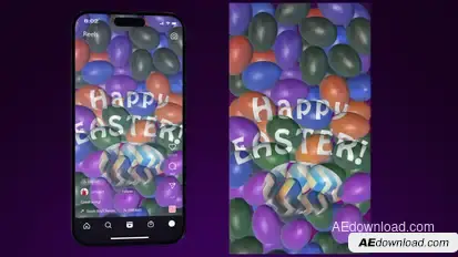 Easter Eggs Easter template preview
