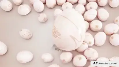 Easter Eggs Roll Over Easter template preview