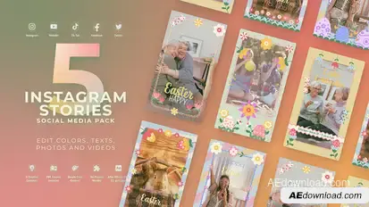 Easter Vertical Instagram Stories Easter template preview