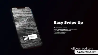 Easy Swipe Up Titles template preview