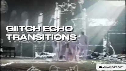 Echo Glitch Transitions Elements template preview