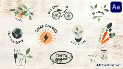 Eco Energy Titles | After Effects Titles template preview