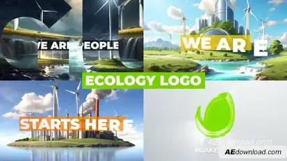 Eco Sustainable Logo Intro Logo Stings template preview
