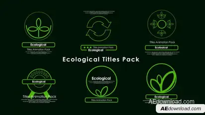 Ecological Titles Titles template preview