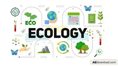 Videohive Ecology & Energy Typography Scenes Video Displays template preview