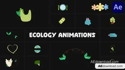 Ecology Animations for After Effects Elements template preview
