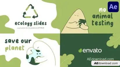 Ecology Slides for After Effects Openers template preview