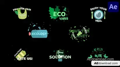 Ecology Titles for After Effects Titles template preview