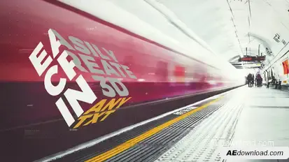 Edge Typo Parallax Presentation Video Displays template preview
