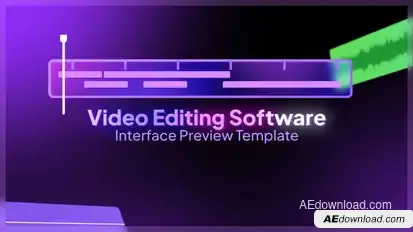 Editing Software Intro Video Displays template preview