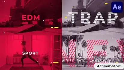 Edm Trap Sport for After Effects Openers template preview